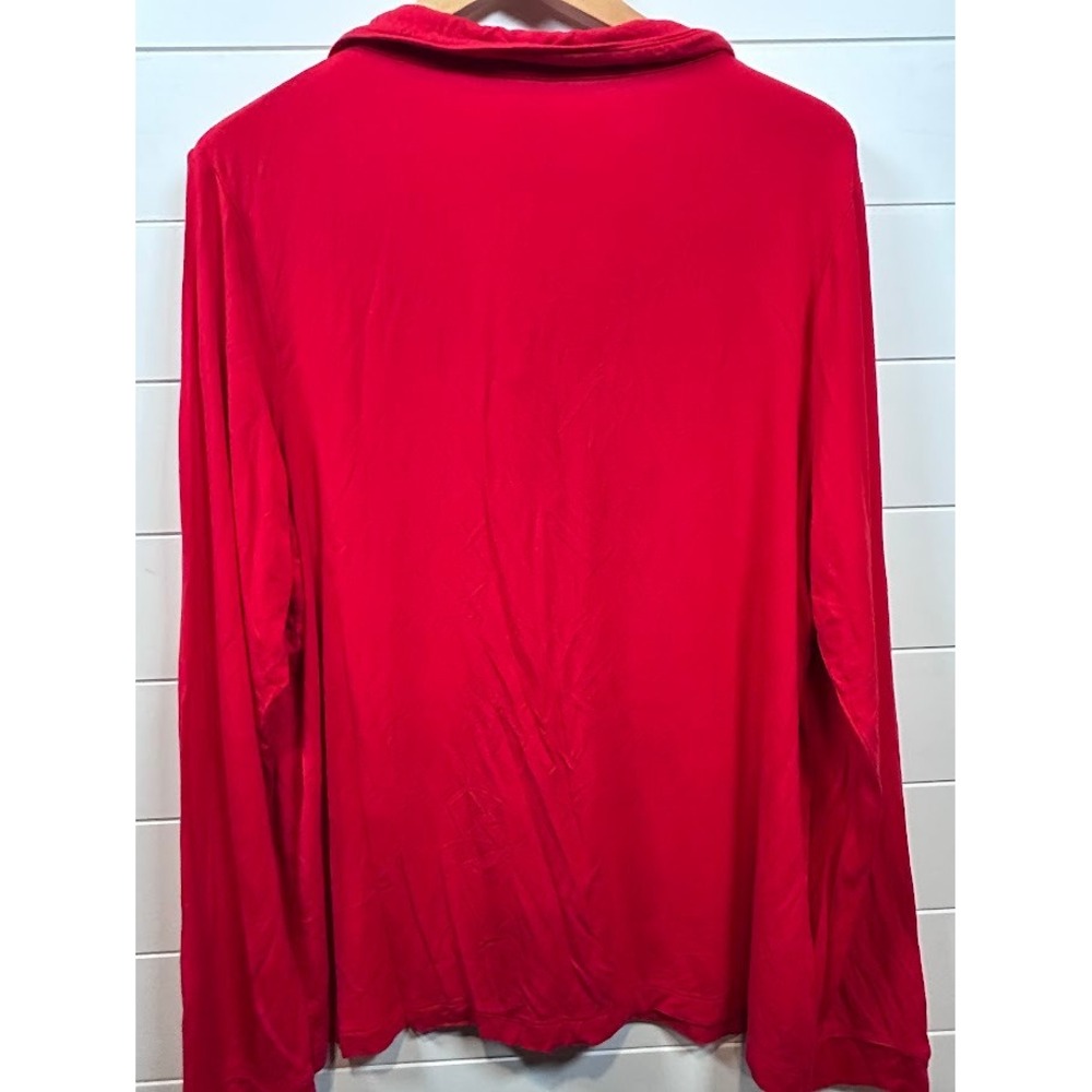 MeUndies Womens Pajama Set XL‎ Red Sleepwear Loungewear Top & Pants Soft - Picture 4 of 6